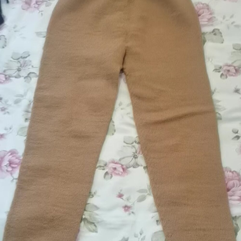 Women's brown thermal pants, size L
